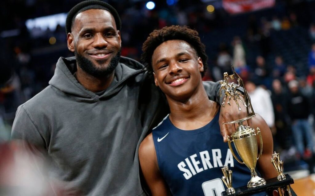 Bronny James e LeBron James