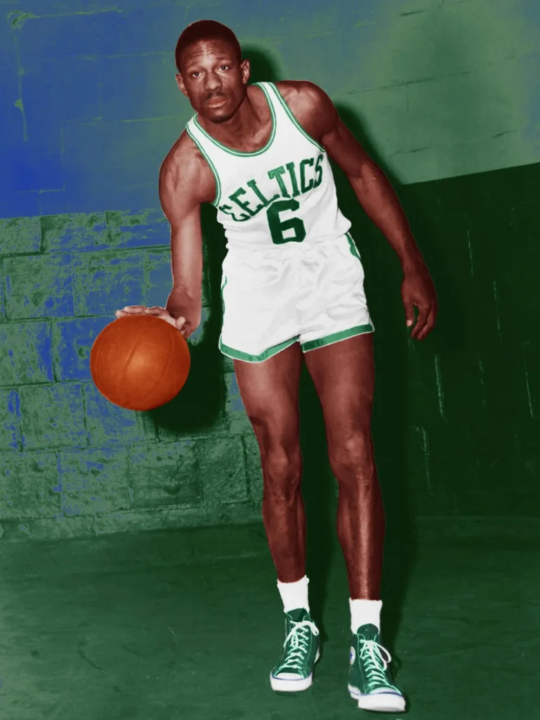 Bill Russell, lenda do Boston Celtics e campeão oito vezes da NBA