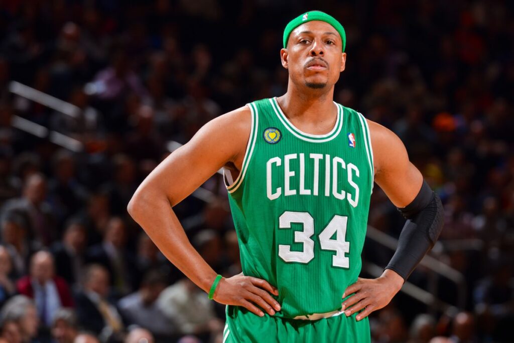 Paul Pierce, um dos grandes nomes do basquete, quando jogou no Boston Celtics