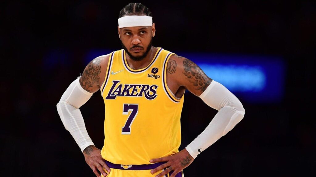 Carmelo Anthony em sua passagem pelo Los Angeles Lakers