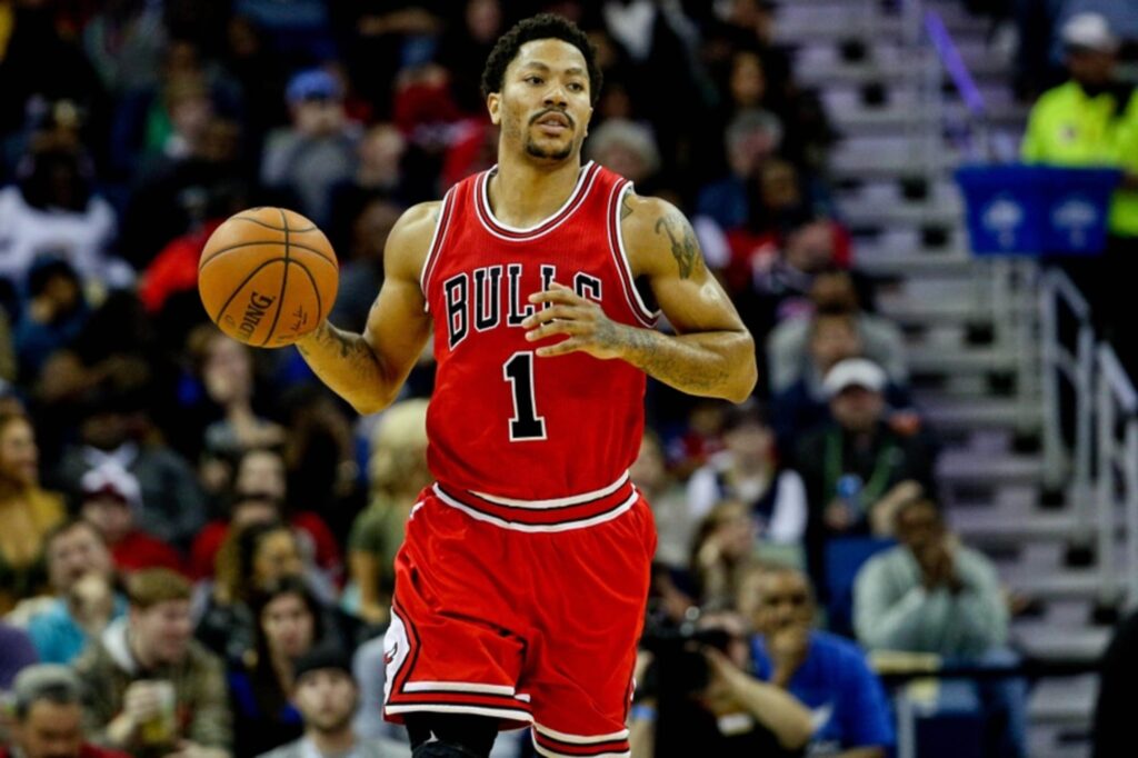 Derrick Rose, quando defendeu o Chicago Bulls