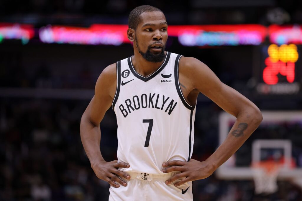 Kevin Durant, quando defendia o Brooklyn Nets