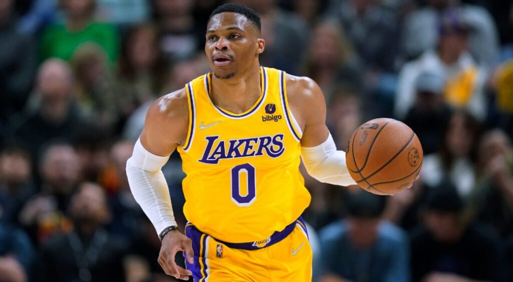 Russell Westbrook, quando defendeu o Los Angeles Lakers