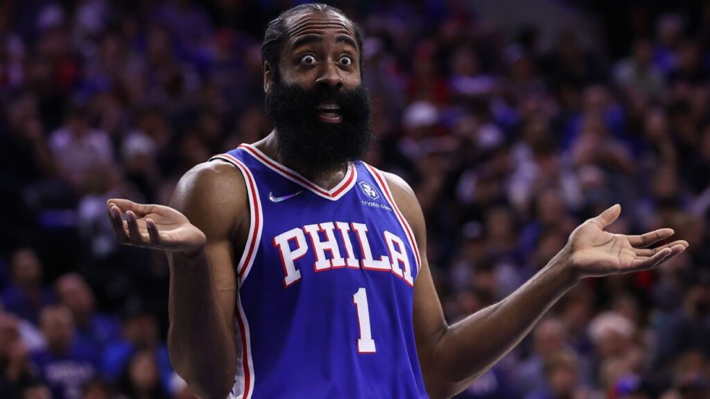 James Harden, que quer sair do Philadelphia 76ers