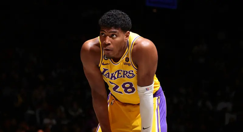 Rui Hachimura, jovem do Los Angeles Lakers que poderá jogar hoje