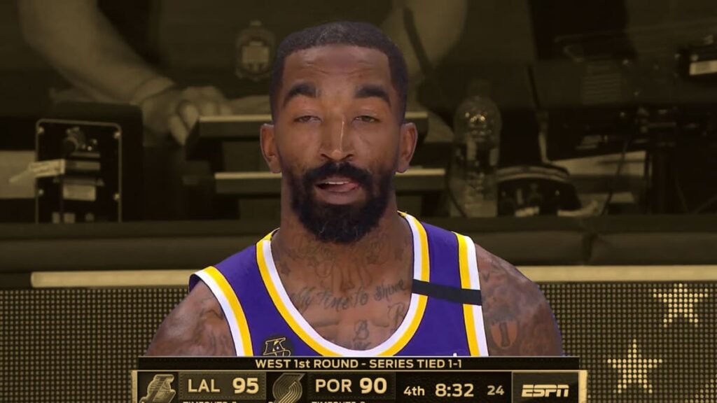 J. R. Smith, quando atuou no Los Angeles Lakers