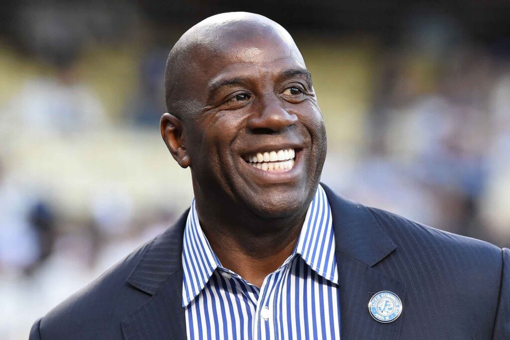 Magic Johnson, considerado o maior armador da história da NBA