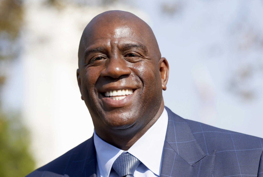 Magic Johnson, grande ídolo do Los Angeles Lakers