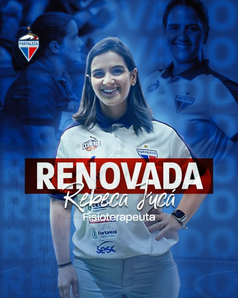 Anúncio da renovação da Fisioterapeuta Rebeca Jucá com o Fortaleza