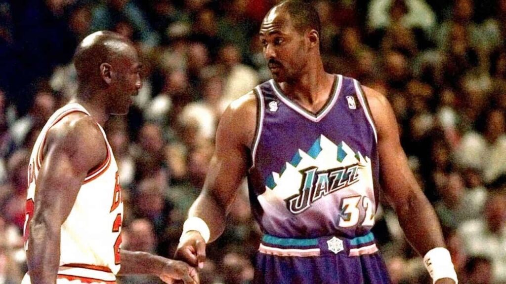 Karl Malone, terceiro maior pontuador da história da NBA