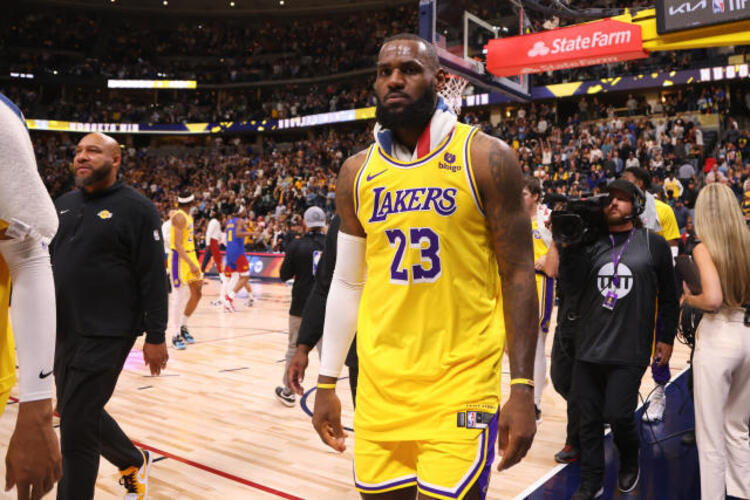 LeBron James, na derrota dos Lakers para o Denver Nuggets