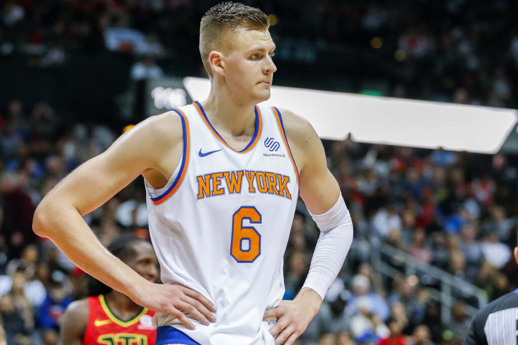 Kristaps Porzingis, que chega ao Boston Celtics