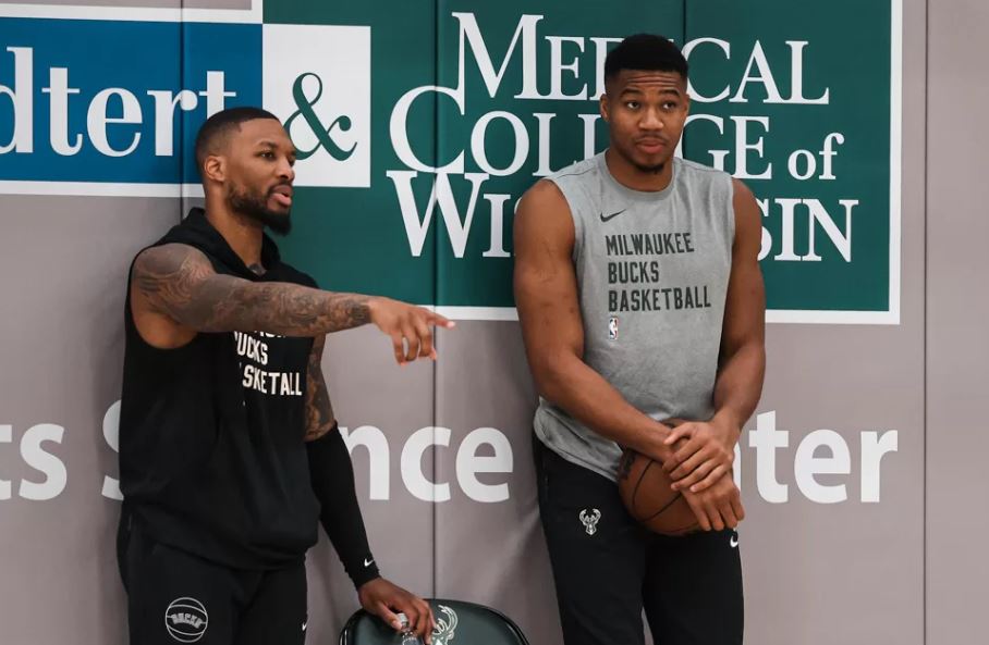 Lillard e Antetokounmpo, novos companheiros de equipe na NBA