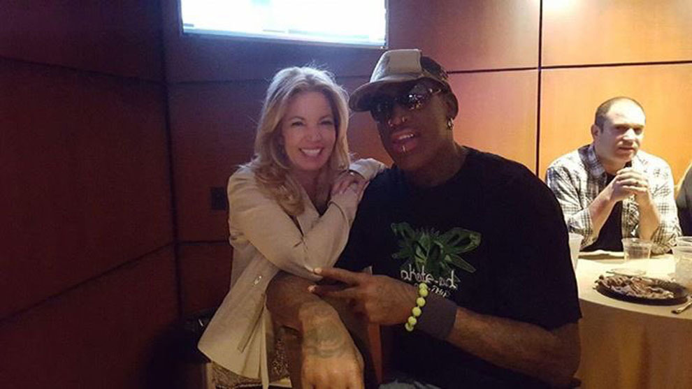 Jeanie Buss e Dennis Rodman