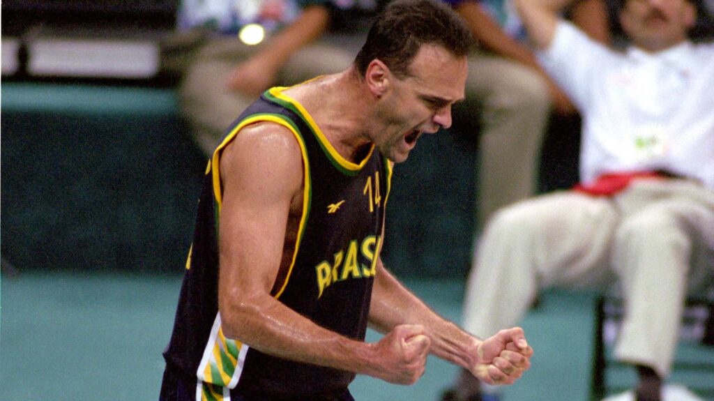 Oscar Schmidt, maior pontuador do Brasil na Copa do Mundo de Basquete Masculino